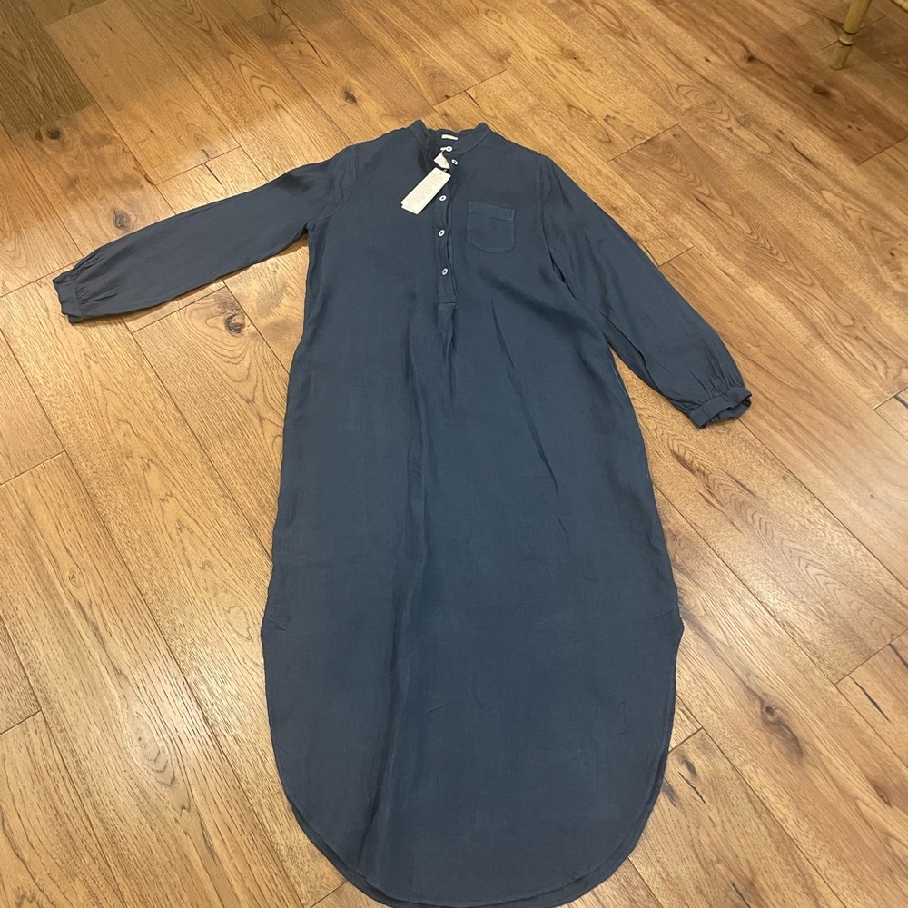 Massimo Alba blue Long Sleeve Dress NWT